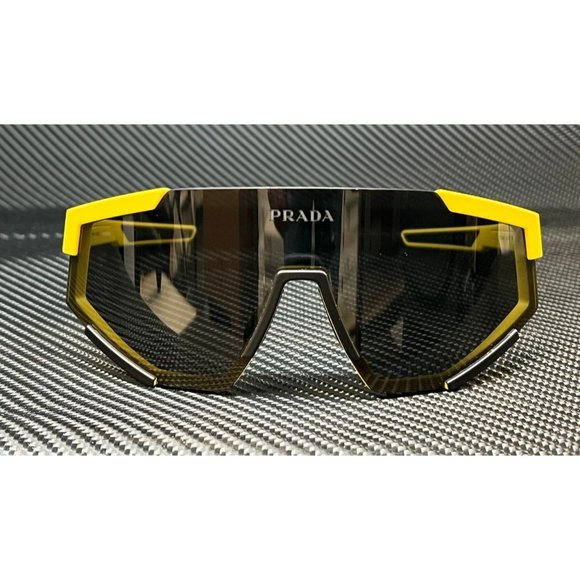 Prada Yellow Men's Shield Sunglasses - Picture 2 of 4